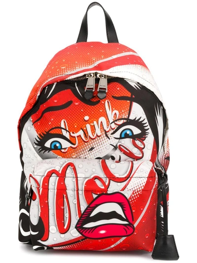 Shop Moschino Drink Print Backpack
