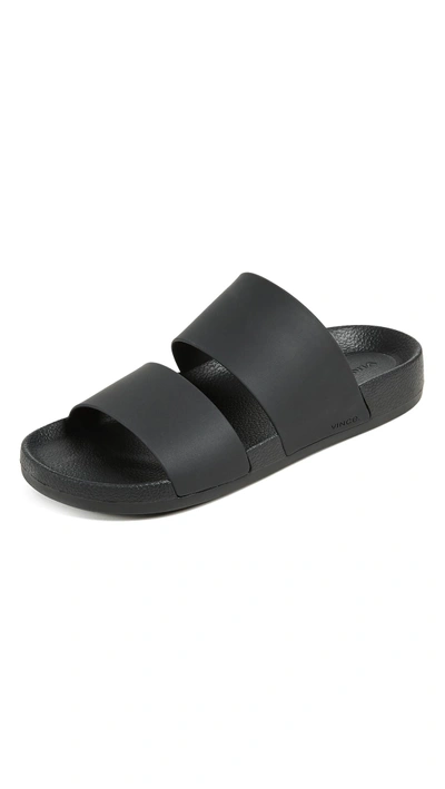 Shop Vince Mariner Slide Sandals In Black