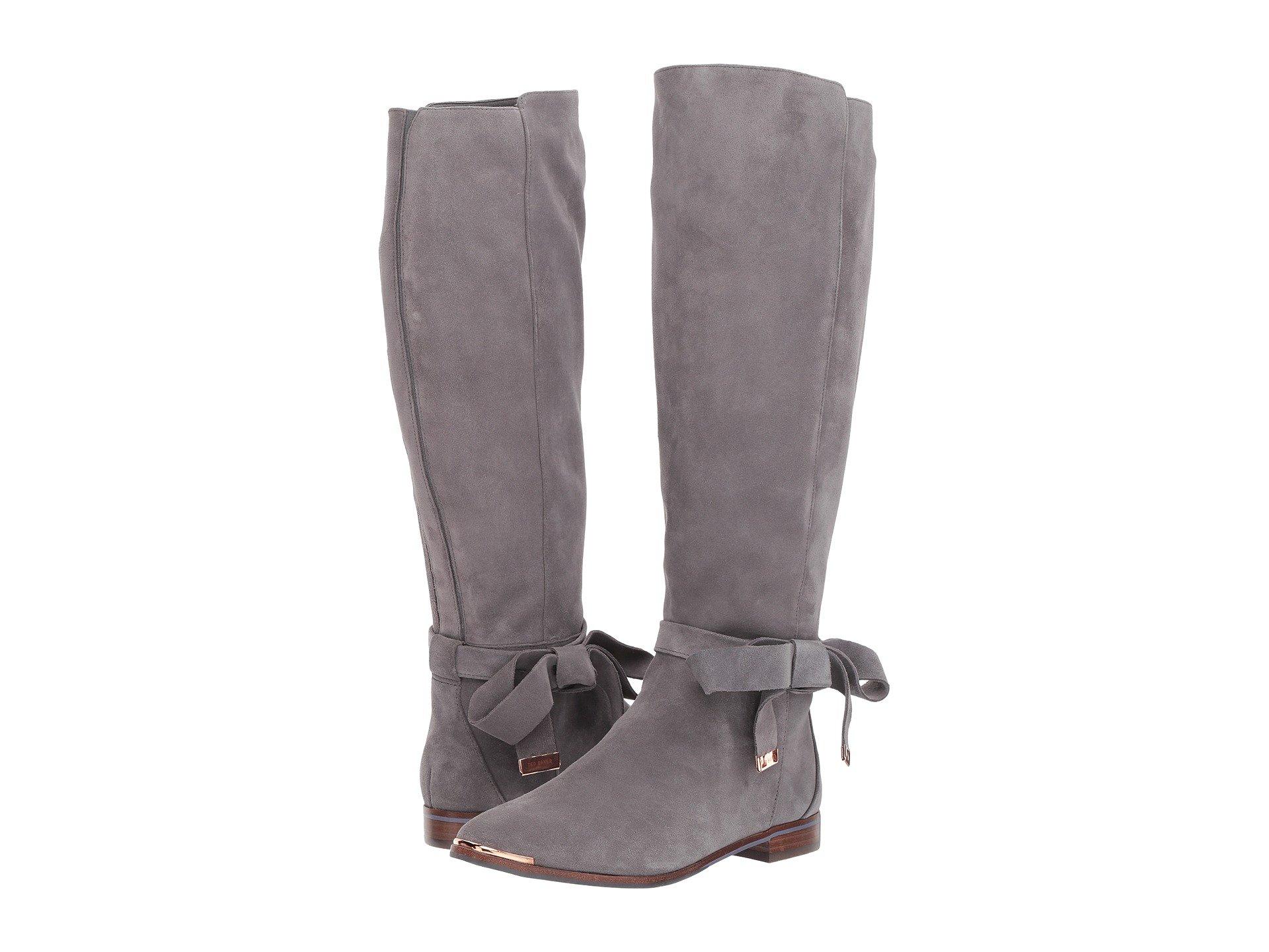 ted baker grey suede boots