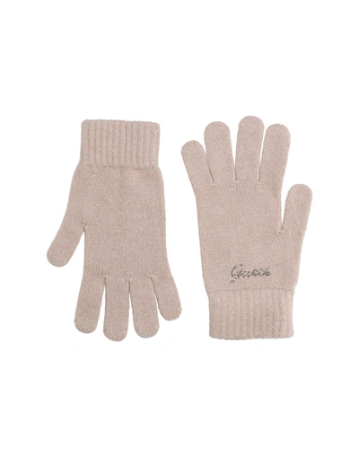 Shop Guess Gloves In Dove Grey