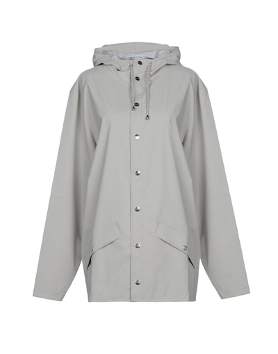 Shop Rains Jackets In Light Grey