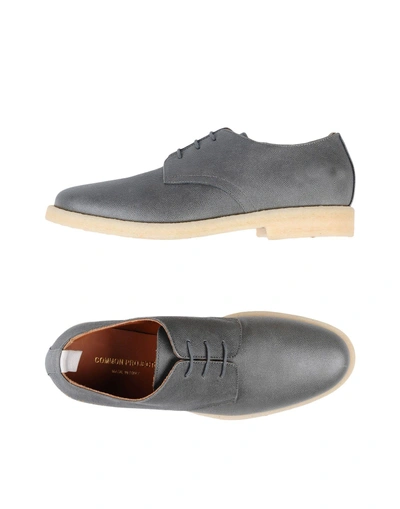 Shop Common Projects Laced Shoes In Grey