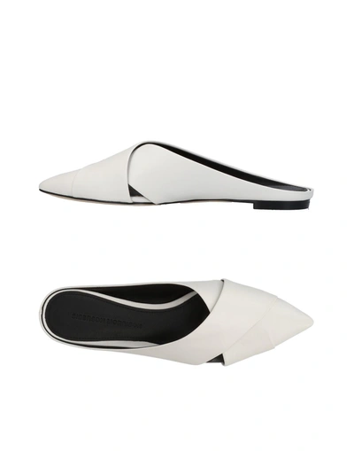 Shop Sigerson Morrison Mules In White