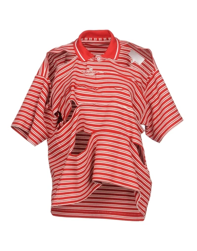 Shop Maison Margiela Polo Shirt In Red