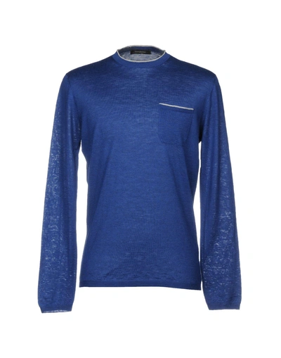 Shop Ermenegildo Zegna Sweaters In Blue
