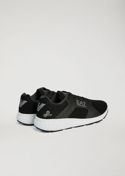 Shop Emporio Armani Sneakers - Item 11442121 In Black ; Coral ; White