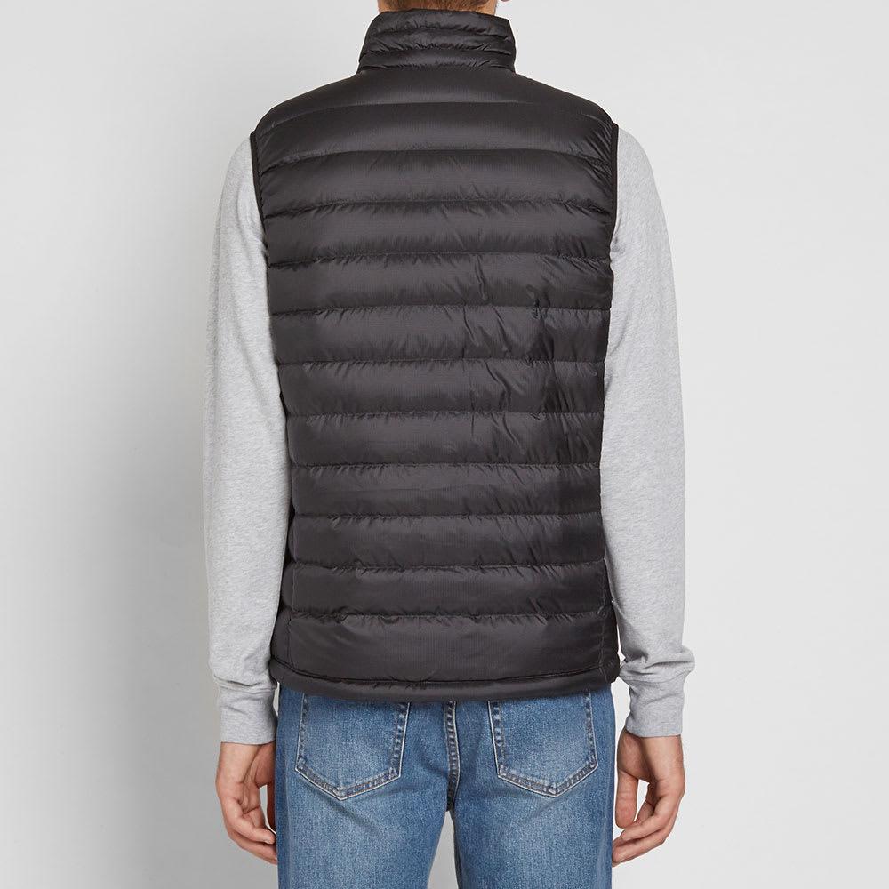 Patagonia Quilted Vest With Logo In Black | ModeSens
