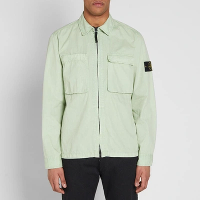 Stone Island 111wn T.co + Old Overshirt In Green | ModeSens
