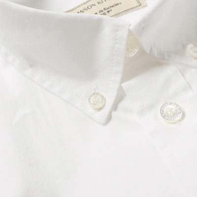 Shop Maison Kitsuné Button Down Fox Head Poplin Shirt In White