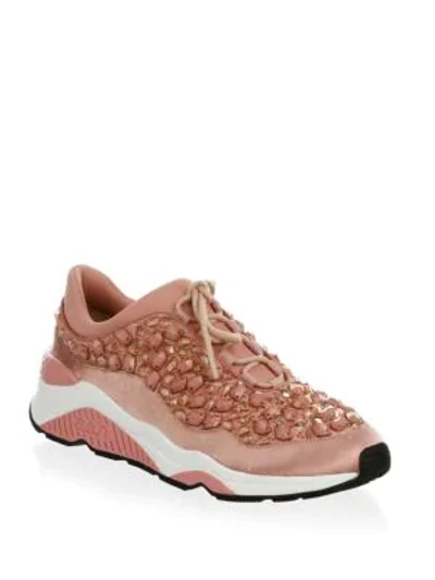 Shop Ash Crystal Muse Sneakers In Blush