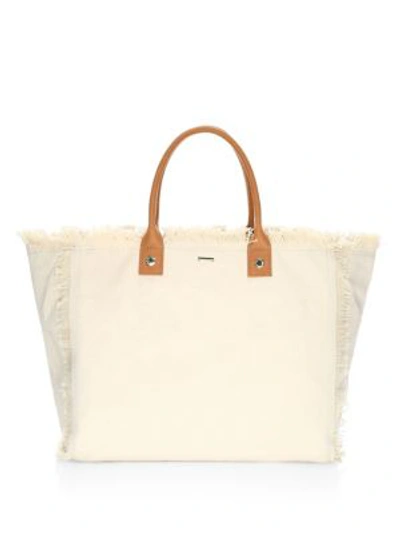 Shop Melissa Odabash Cap Ferrat Tote Bag In Beige