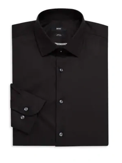 Shop Hugo Boss Slim-fit Shirt In Black