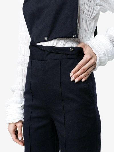 Shop Shushu-tong Shushu/tong Wool Jumpsuit With Detachable Trousers In Blue