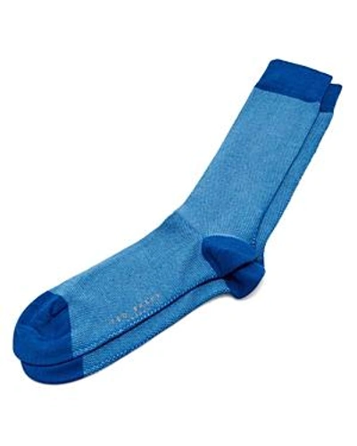 Shop Ted Baker Joaquim Textured Socks In Blue