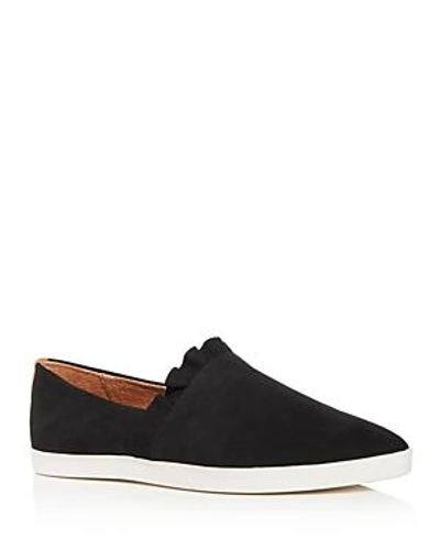 Shop Gentle Souls Women's Avery Nubuck Leather Pointed Toe Sneakers In Black