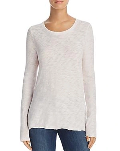 Atm Anthony Thomas Melillo Distressed Slub Cotton-jersey Top In Faded Rose