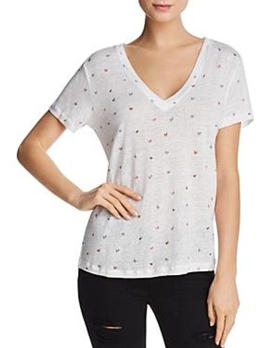 Shop Rails Cara Butterfly Print Tee In Black/white