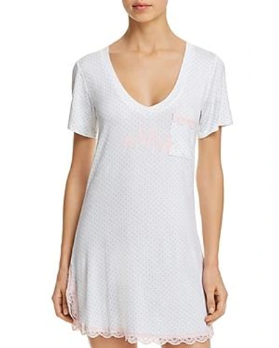 Shop Honeydew All American Rib Sleepshirt In White Dot