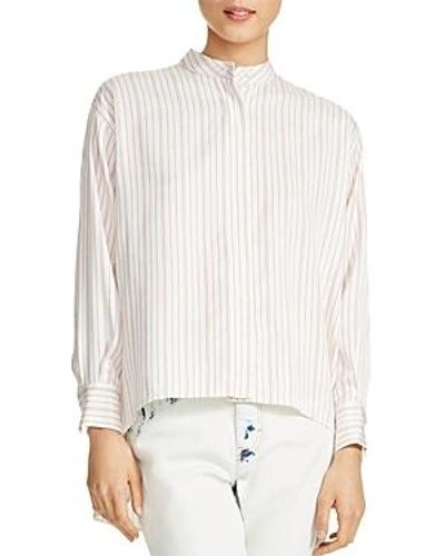 Shop Maje Coquelico Striped Shirt