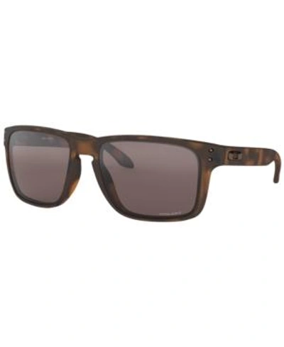 Shop Oakley Polarized Sunglasses, Oo9417 Holbrook Xl In Brown / Gray Mirror