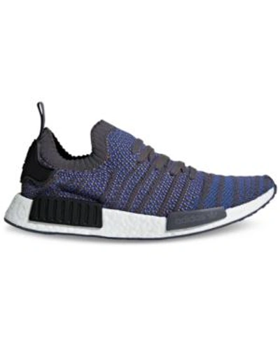 Shop Adidas Originals Adidas Men's Nmd R1 Casual Sneakers From Finish Line In Hi-res Blue/core Black/ch