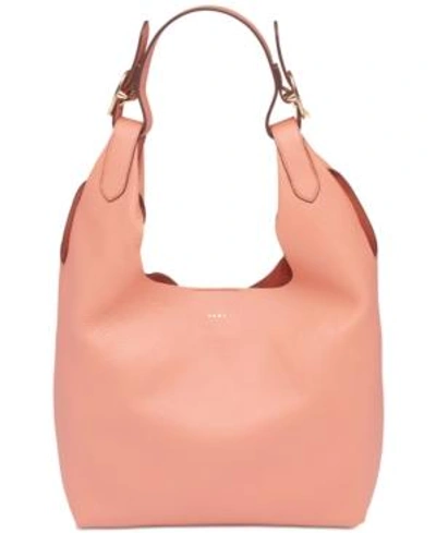 Shop Dkny Wes Medium Hobo, Created For Macy's In Coral