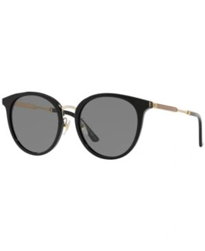 Shop Gucci Sunglasses, Gg0204sk In Black / Gray