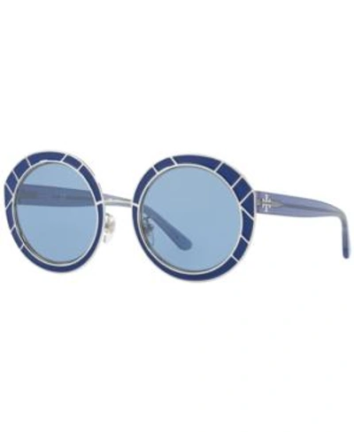 Shop Tory Burch Sunglasses, Ty6062 In Blue / Blue