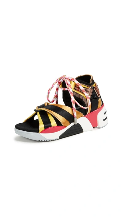 Shop Marc Jacobs Somewhere Sport Sandals In Yellow Multi