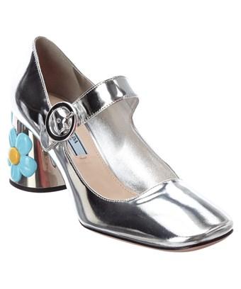 metallic mary jane heels