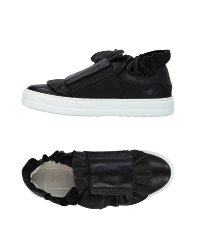 Shop Roger Vivier Woman Sneakers Black Size 4.5 Leather