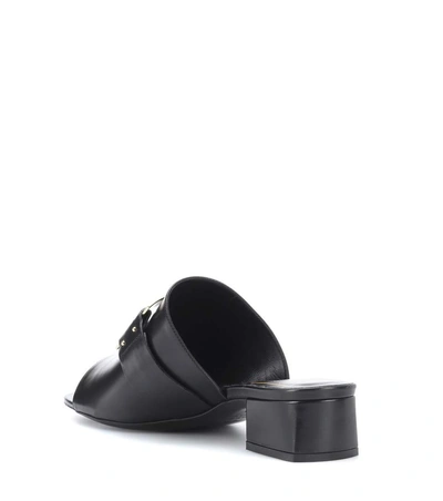 Shop Roger Vivier Leather Sandals In Black