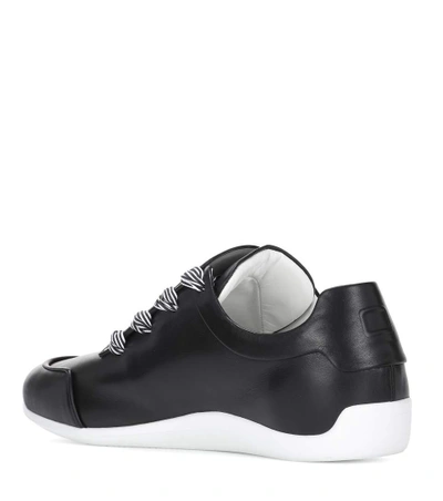 Shop Roger Vivier Sporty Viv' Etiquette Sneakers In Black