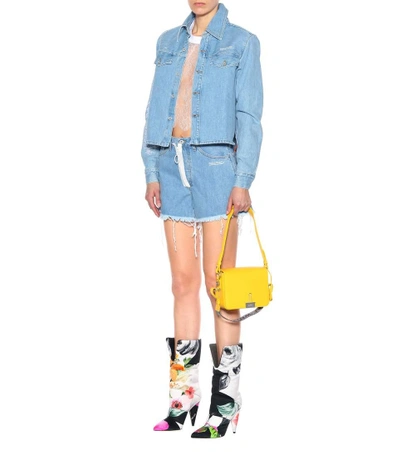 Shop Off-white Denim Jacket In Blue