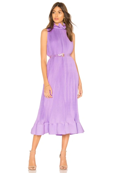 Tibi lavender pleated clearance dress