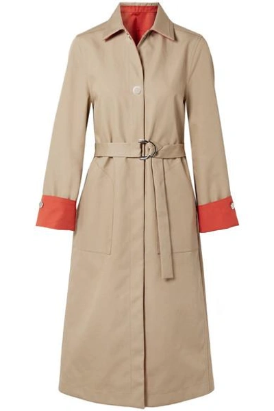 NWT Maje store Reversible Cotton Gabardine Trench Coat Size 1