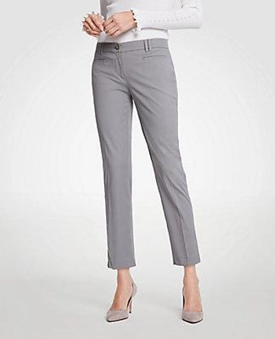 Shop Ann Taylor The Petite Crop Pant - Curvy Fit In Dove Gray