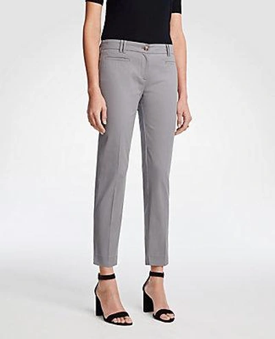 Shop Ann Taylor The Tall Crop Pant In Dove Gray