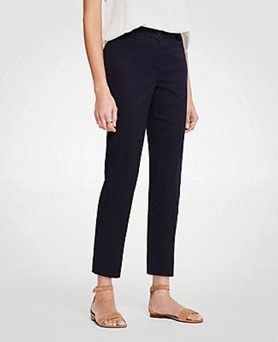 Shop Ann Taylor The Tall Crop Pant - Curvy Fit In Atlantic Navy