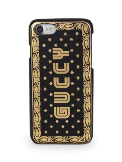 Shop Gucci Guccy Print Iphone 7/8 In Sega® Font In Black