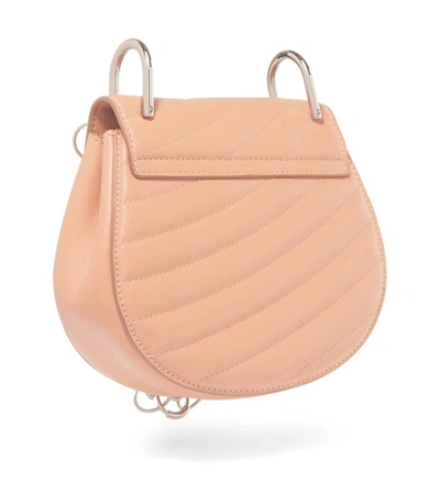 Shop Chloé Drew Bijou Quilted Leather Shoulder Bag In Blush