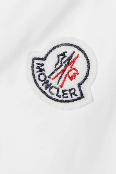 Shop Moncler Twist Hooded Grosgrain-trimmed Shell Jacket