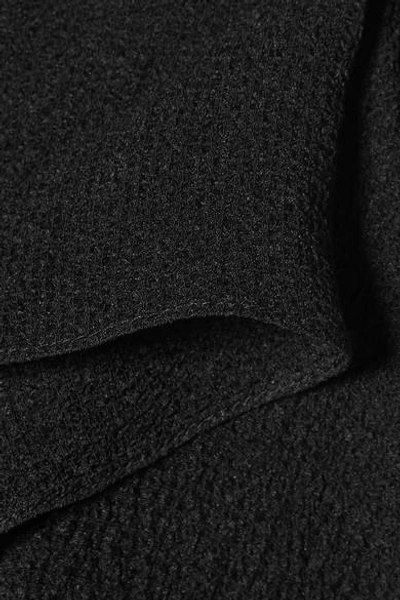 Shop Roland Mouret Bilton One-shoulder Silk-crepon Top In Black