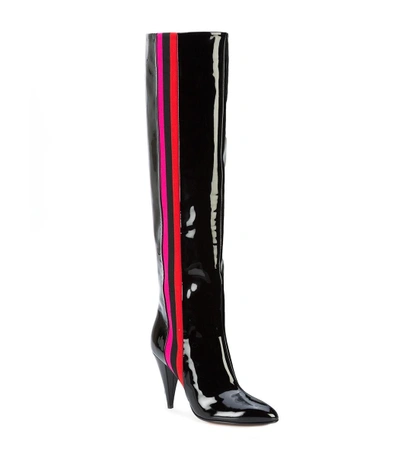 Shop Alchimia Di Ballin Scorpi Boots In Patent Leather In Black