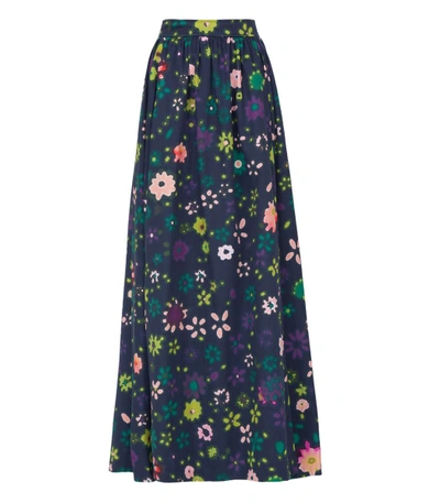 Shop Lhd Delano Long Skirt In Multi