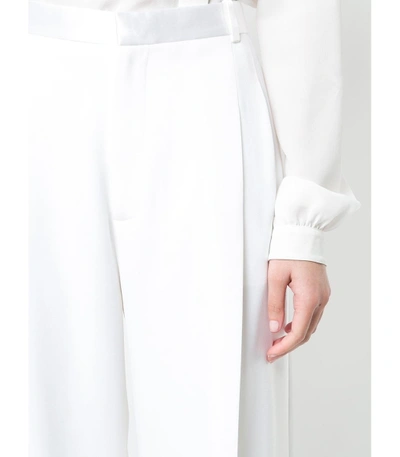 Shop Givenchy White Side Stripe Tailored Trousers