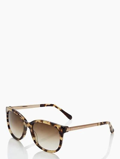 Shop Kate Spade Gayla Sunglasses In Camel Tortoise