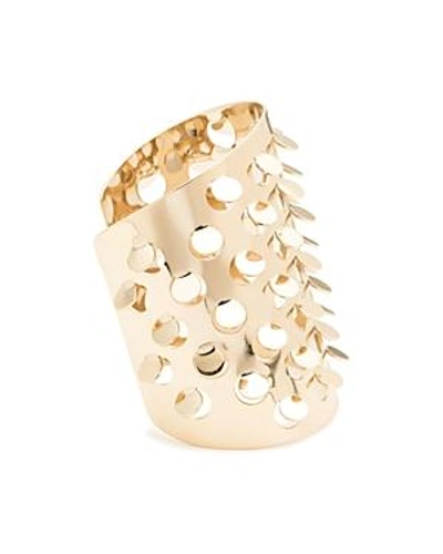 Shop Alexis Bittar Grater Cuff Bracelet In Gold