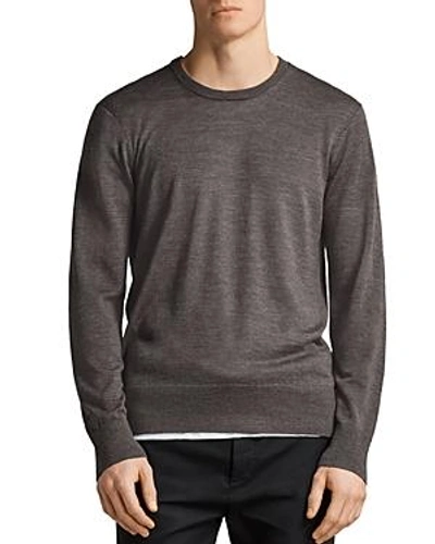 Shop Allsaints Lang Merino Sweater In Heather Gray Marl