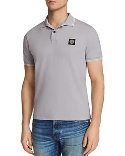 Shop Stone Island Regular Fit Polo Shirt In Lavender
